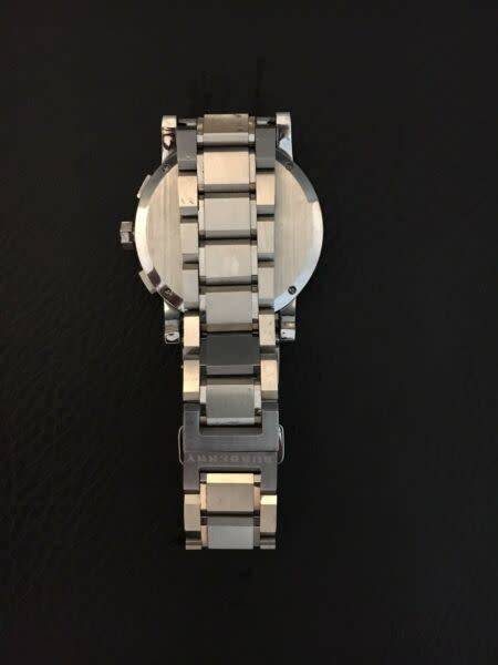Burberry Chronograph Blue Dial Stainless Steel Mens Watch model BU9363