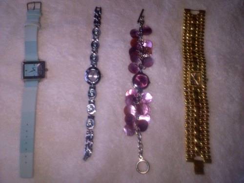 4 various watches (requires batteries)