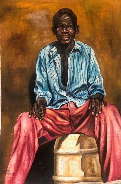 A VERY HUGE KEITH ZENDA!!! VERY RARE!! OILS ON CANVAS A MUST HAVE