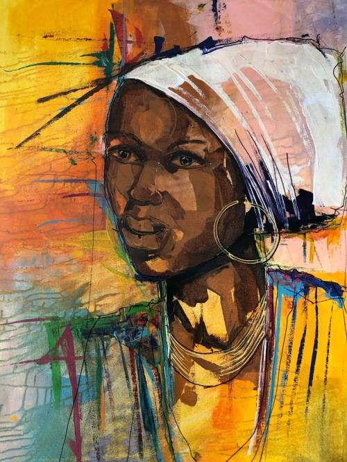 NDABUKO NTULI NICELY DONE ON CANVAS