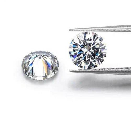 White d Color VVS1 Round Moissanite Stone Loose