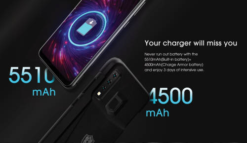 Phone Hisense Infinity H40 Rock 128GB Single Sim and Battery Armour - Black