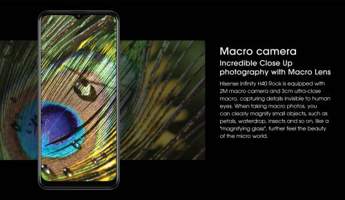 Phone Hisense Infinity H40 Rock 128GB Single Sim and Battery Armour - Black