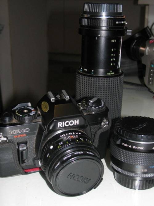 RICOH KR-10 film CAMERA with LENSES
