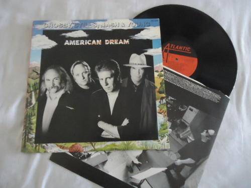 CROSBY, STILLS, NASH & YOUNG "AMERICAN DREAM" 1988 ATLANTIC STEREO LP + INNER SLEEVE IN GREAT COND
