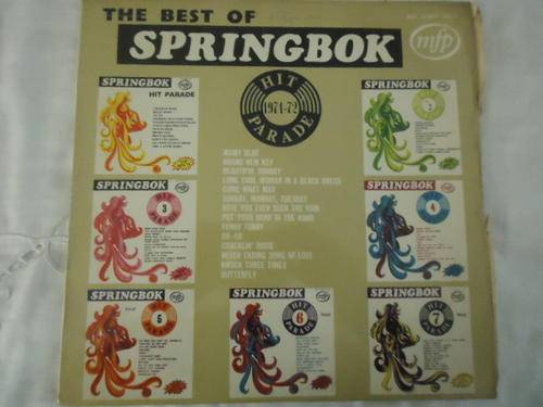 THE BEST SPRINGBOK HIT PARADE 1971 - 1972 VOL 1- 1972 MFP STEREO LP IN GREAT CONDITION
