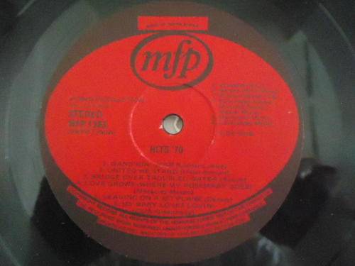 HITS 70 - 1970 MFP STEREO LP IN EXCELLENT CONDITION
