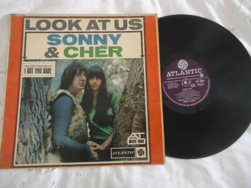 SONNY & CHER "LOOK AT US" IMPORTED UK 1965 ATLANTIC LONG PLAYING LP IN GOOD CONDITION
