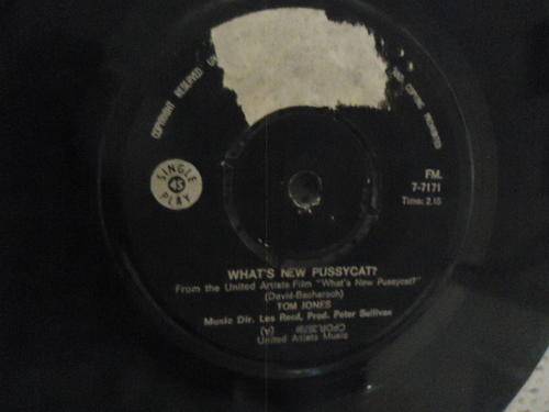 TOM JONES "WHAT'S NEW PUSSYCAT B/W THE ROSE" DECCA SEVEN SINGLE