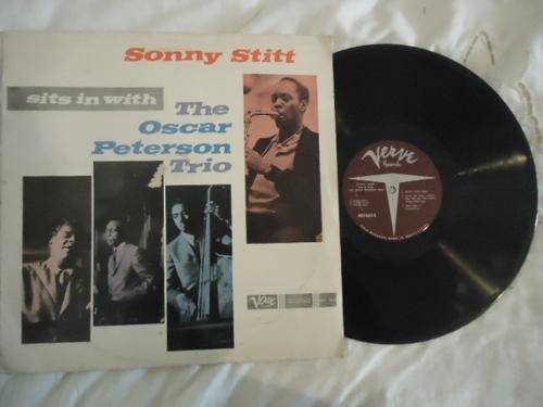 "SONNY STITT SITS IN WITH THE OSCAR PETERSON TRIO" VERVE LONG PLAY LP IN EXCELLENT CONDITION