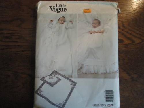 LITTLE VOGUE PATTERNS  2878 SIZE - NEWBORN ONLY - COMPLETE AND UNCUT