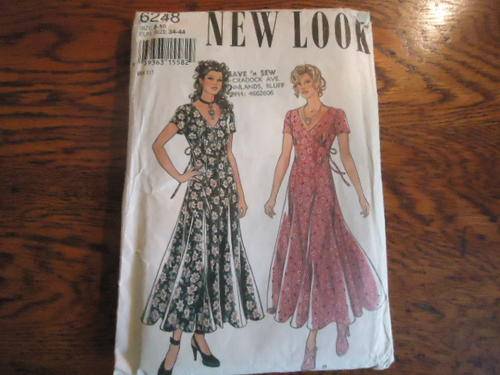 NEW LOOK PATTERNS 6248 - 6 SIZES IN ONE -  8 - 18 - COMPLETE AND UNCUT