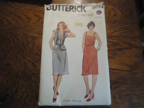 BUTTERICK  PATTERNS 3664  SIZE 8 - COMPLETE