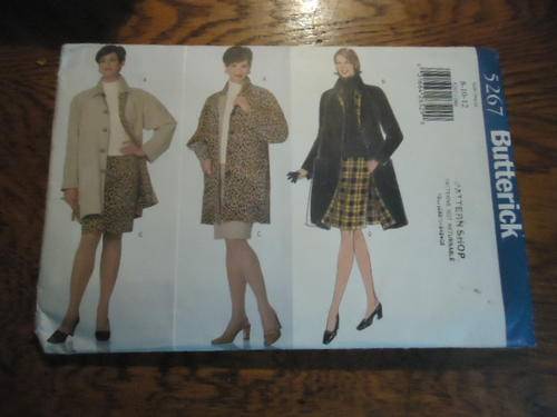 BUTTERICK  PATTERNS  5267  SIZES  8 + 10 + 12 - COMPLETE