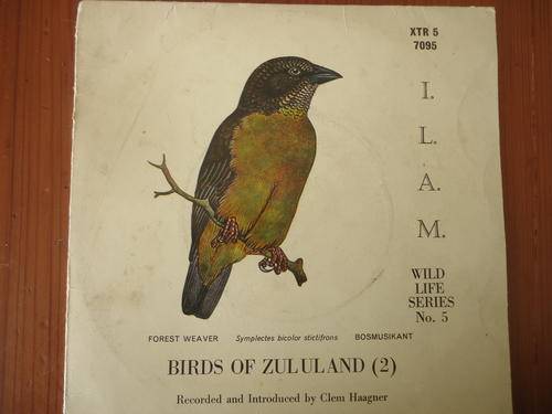 "BIRDS OF ZULULAND - 2 WILD LIFE SERIES FIVE" PICTURE SLEEVE 45 RPM EXTENDED PLAY SEVEN SINGLE