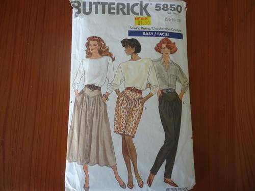 BUTTERICK  PATTERNS 5850  SIZES 14 + 16 = 16 - COMPLETE