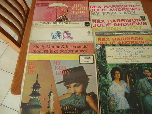 MY FAIR LADY - 10 DIFFERENT LP ALBUMS IN V/GOOD CONDITION