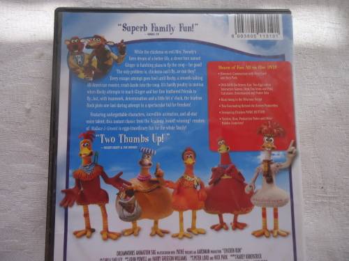 CHICKEN RUN -   DVD - RUNNING TIME 84 MINUTES - DREAMWORKS