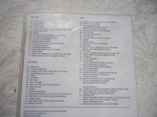 ELTON JOHN GREATEST HITS - ONE NIGHT ONLY -  4 DISC CD/DVD BOXED SET