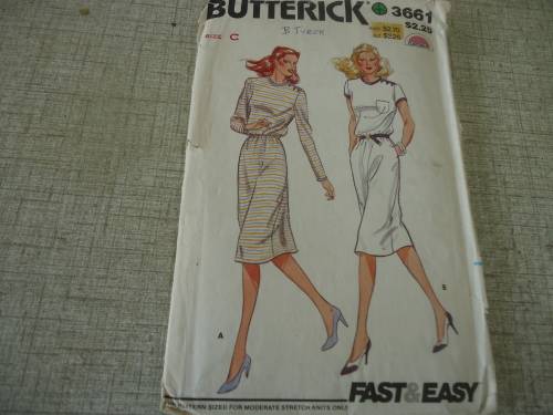 BUTTERICK  PATTERN 3661 SIZE C = 14 + 16 + 18 - COMPLETE