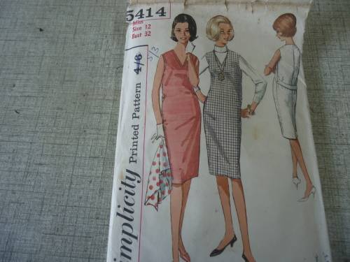 VINTAGE SIMPLICITY PATTERNS 5414 MISS SIZE 12 BUST 32"
