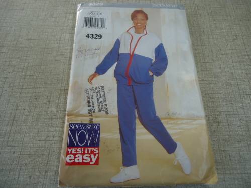 BUTTERICK "SEE AND SEW" PATTERN 4329  SIZE A = EXTRA SMALL + SMALL + MEDIUM - COMPLETE