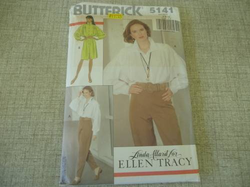 BUTTERICK PATTERNS 5141 -  SHIRT, SHIRT DRESS & PANTS SIZES  6 + 8 + 10 - COMPLETE & UNCUT