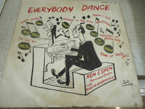 KEN ESPEN "EVERYBODY DANCE" GALLOTONE LONG PLAY LP + PLASTIC COVER