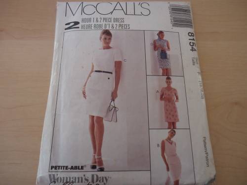 McCALL'S PATTERNS 8154-  SIZE F = 16 + 18  + 20 COMPLETE