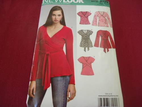 NEW LOOK PATTERNS 6729  6 SIZES IN ONE A = 6 - 16  COMPLETE