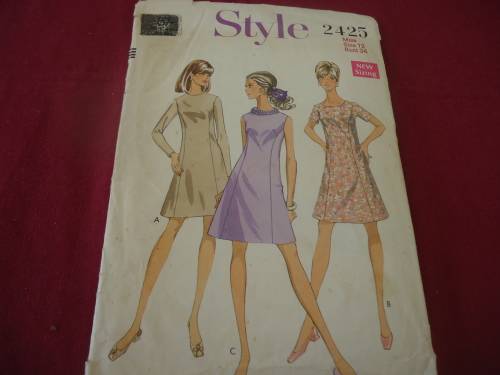STYLE PATTERNS 2425 SIZE12 BUST 34" COMPLETE PATTERN