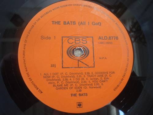THE BATS -ALL I GOT  -  CBS LONG PLAY LP #ALD.6776