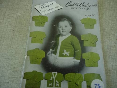 PARAGON #66 KNITTING BOOK "CUDDLE CARDIGANS   TO FIT BIRTH -2 YEARS - 16 PAGES