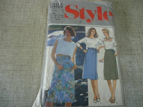 STYLE PATTERNS 4385 TIE SKIRT SIZE N = 10 + 12 + 14 COMPLETE