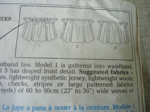 STYLE PATTERNS 4385 TIE SKIRT SIZE N = 10 + 12 + 14 COMPLETE