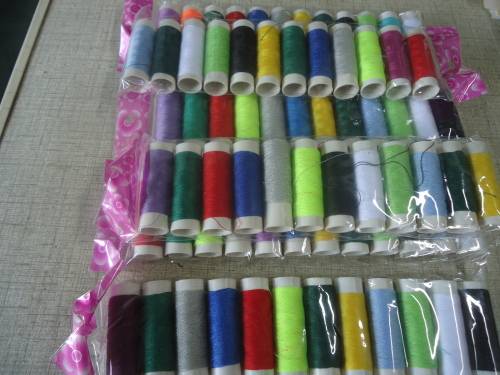 COLOURFUL PACK OF 12 SEWING THREADS EACH PACK DIFFERENT COLOURS