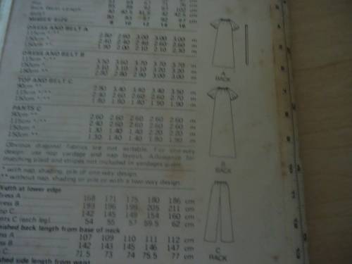 BUTTERICK PATTERN 6192 MATERNITY DRESS & PANTS SIZE 16 COMPLETE
