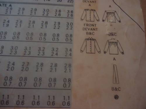 BUTTERICK  PATTERN 6665 4 DIFFERENT BLOUSES SIZE 6 + 8 + 10  COMPLETE