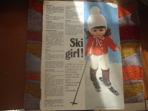 DOLL - SKI GIRL - OUTFIT- TO FIT 25 OR 43 OR 51 CM DOLL