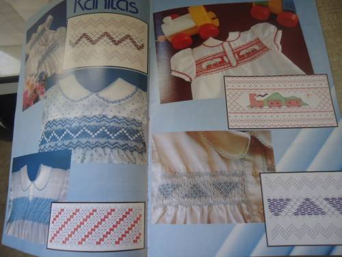 SMOCKING - MUESTRAS Y MOTIVOS - FRUNCES - SMOCK 4 - 40 PAGES OF PICTURES & SMOCKING DESIGNS