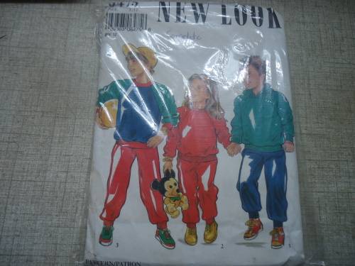 NEW LOOK PATTERNS 6475 KIDDIES TRACKSUIT + HOODIE SIZES 3 - 12 YEARS  COMPLETE