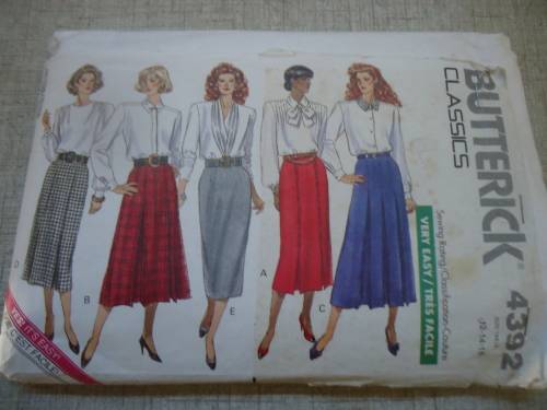BUTTERICK PATTERN 4392 DRESS SIZE 12 + 14 + 16 COMPLETE