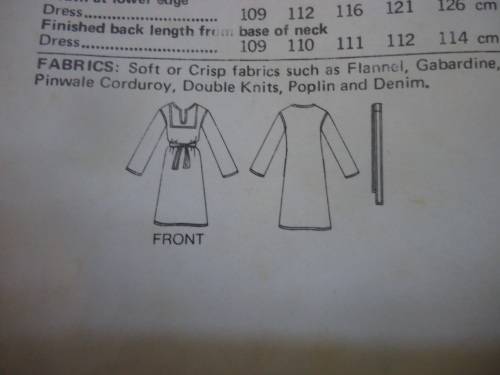 BUTTERICK PATTERN 5028 DRESS & BELT SIZE 16 BUST 38" COMPLETE-UNCUT-F/FOLDED