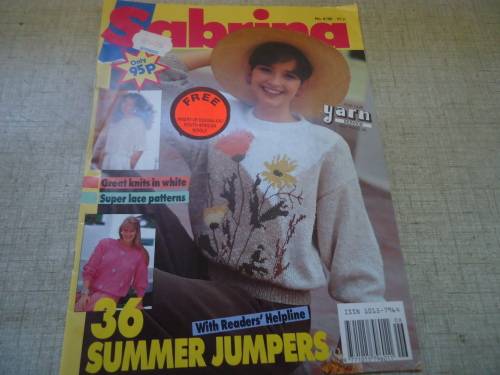 SABRINA - 36 SUMMER JUMPERS  - NO 6/90 -48 PAGES A4 SIZE