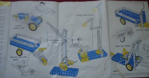 INSTRUCTIONS FOR MECCANO SET NO.1 DOUBLE SIDED A4 SIZE (NO MECCANO SUPPLIED)