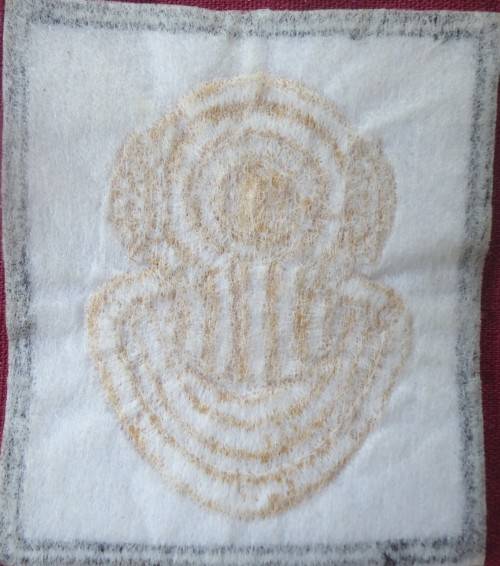 SADF -1ST TYPE RECCE DIVER - WINTER UNIFORM EMBROIDERED BADGE