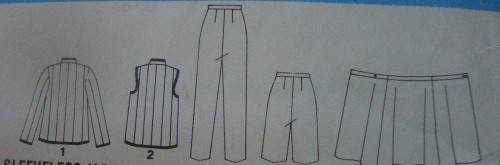 STYLE PATTERN 3623 GIRL'S JACKET, WAISTCOAT, PANTS & SHORTS SIZE 7 + 8 + 10 + 12 YEARS SEE DESCRIPT