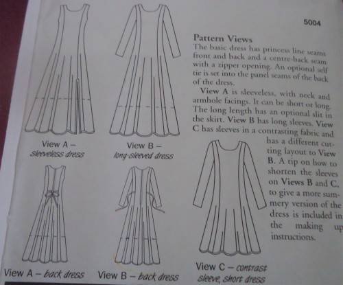 SEWING WITH CONFIDENCE PATTERN 4 - PRINCESS LINE DRESS - SIZE 10 - 22  COMPLETE & UNCUT