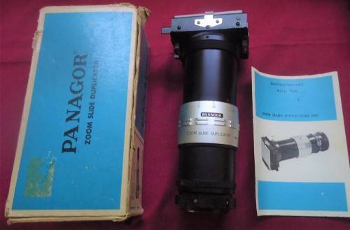 BOXED PANAGOR ZOOM SLIDE DUPLICATOR (ZSD) FOR 35 mm CAMERAS
