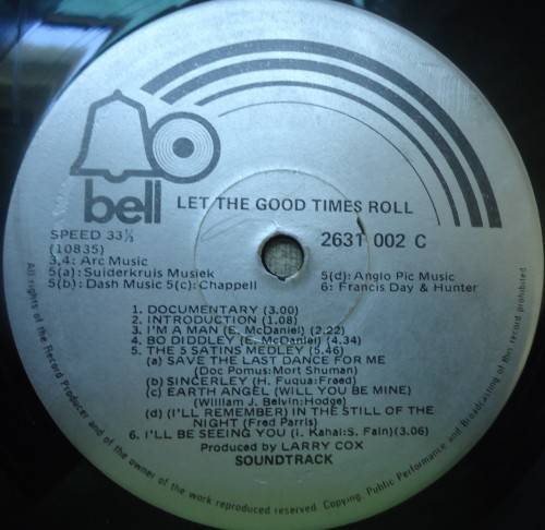 LET THE GOOD TIMES ROLL-  BELL DOUBLE VINYL GATEFOLD LP SET - 2631 002